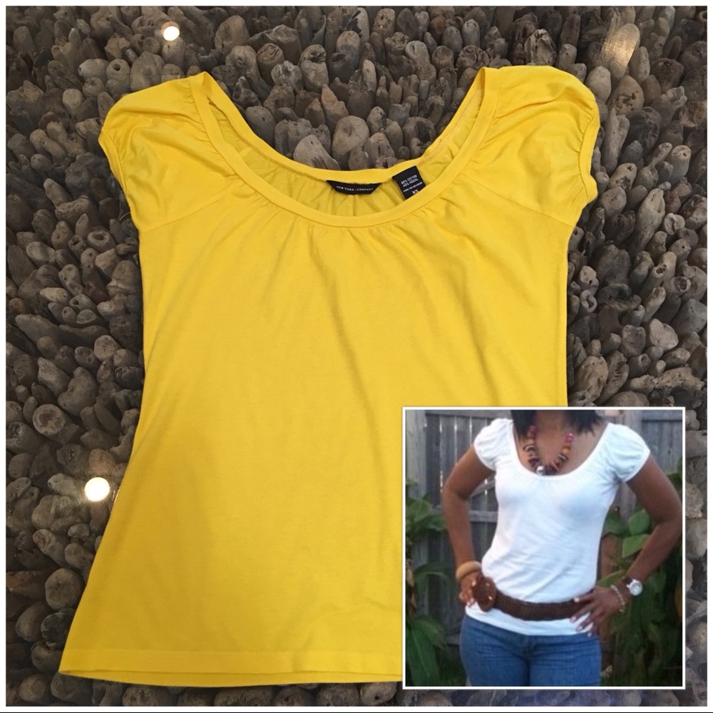 💚NY&CO gathered shoulder tee. 🎁MIX/MATCH🎁